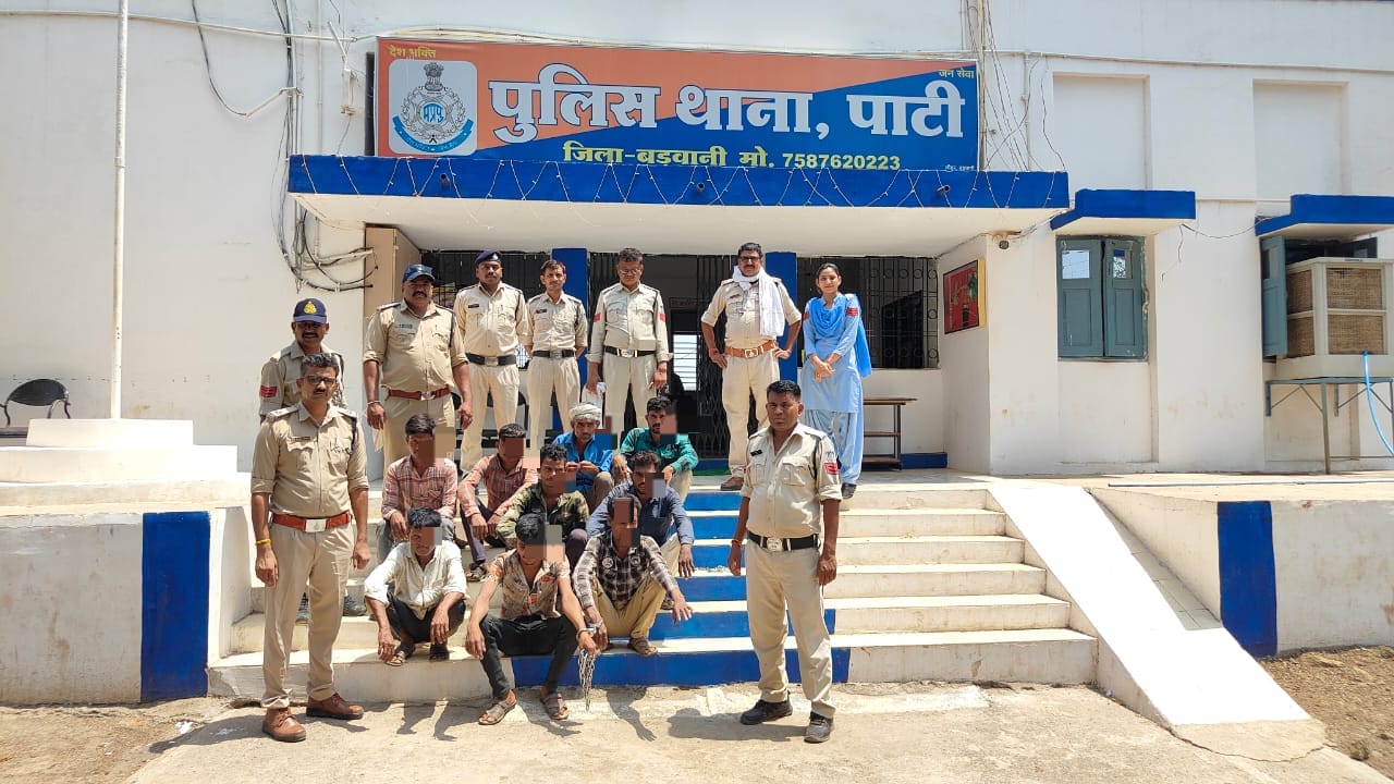 थाना-पाटी पुलिस द्वारा एकमत होकर प्राण-घातक चोंट पहुंचाने वाले 09 आरोपियों को 24 घंटे के अंदर गिरफ्तार कर भेजा जेल