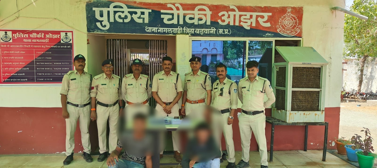 मकान का ताला तोड़कर अलमारी से सोने-चांदी के आभूषण, मोबाइल, टैबलेट नगदी चोरी करने वाले आरोपियों को थाना नागलवाड़ी पुलिस ने किया गिरफ्तार