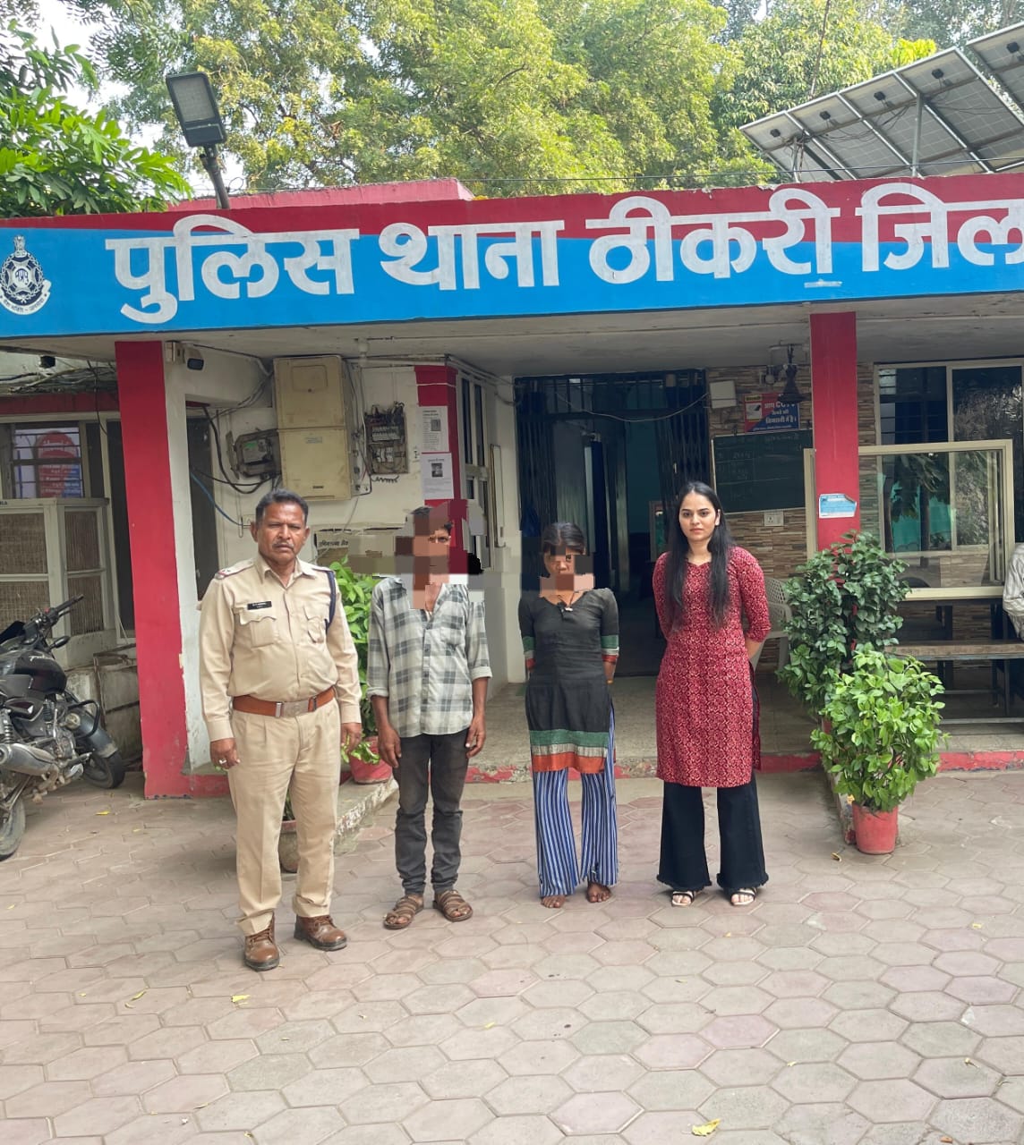 थाना ठीकरी पुलिस ने मानसिक रूप से कमजोर बालिका की सकुशल बरामद कर किया परिजनो के सुपुर्द