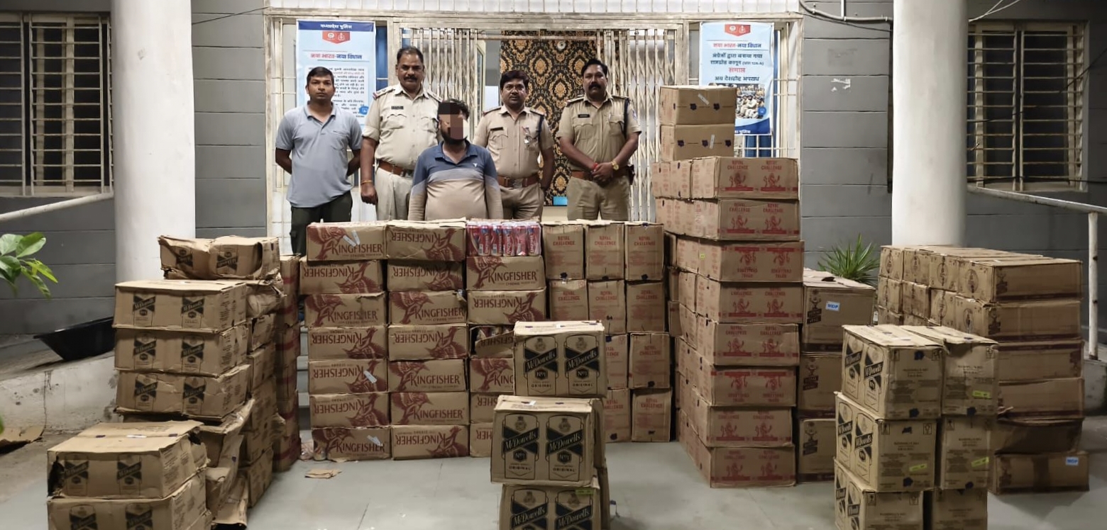 अमझेंरा थाना अमझेरा पुलिस को अवैध शराब की कुल 136 पेटी किमती करीबन 14,25,600 रूपये की जप्त करने में मिली महत्वपूर्ण सफलता।